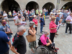 Concentraci&oacute; a la pla&ccedil;a del Vi per la independ&egrave;ncia i la llibertat dels presos pol&iacute;tics
