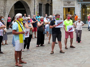 Concentraci&oacute; a la pla&ccedil;a del Vi per la independ&egrave;ncia i la llibertat dels presos pol&iacute;tics