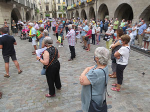 Concentraci&oacute; a la pla&ccedil;a del Vi per la independ&egrave;ncia i la llibertat dels presos pol&iacute;tics