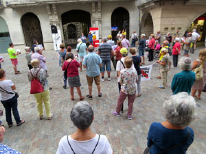 Concentraci&oacute; a la pla&ccedil;a del Vi per la independ&egrave;ncia i la llibertat dels presos pol&iacute;tics