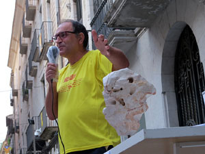 Concentraci&oacute; a la pla&ccedil;a del Vi per la independ&egrave;ncia i la llibertat dels presos pol&iacute;tics