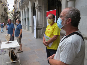 Concentraci&oacute; a la pla&ccedil;a del Vi per la independ&egrave;ncia i la llibertat dels presos pol&iacute;tics