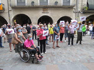 Concentraci&oacute; a la pla&ccedil;a del Vi per la independ&egrave;ncia i la llibertat dels presos pol&iacute;tics