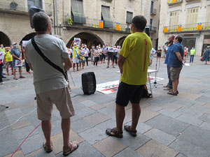 Concentraci&oacute; a la pla&ccedil;a del Vi per la independ&egrave;ncia i la llibertat dels presos pol&iacute;tics