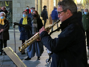 Concentraci&oacute; a la pla&ccedil;a del Vi per la independ&egrave;ncia i la llibertat dels presos pol&iacute;tics
