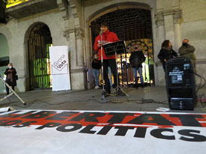 Concentraci&oacute; a la pla&ccedil;a del Vi per la independ&egrave;ncia i la llibertat dels presos pol&iacute;tics