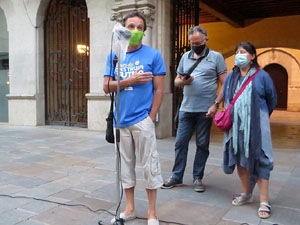Concentraci&oacute; a la pla&ccedil;a del Vi per la independ&egrave;ncia i la llibertat dels presos pol&iacute;tics