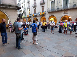 Concentraci&oacute; a la pla&ccedil;a del Vi per la independ&egrave;ncia i la llibertat dels presos pol&iacute;tics