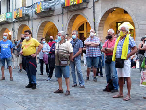 Concentraci&oacute; a la pla&ccedil;a del Vi per la independ&egrave;ncia i la llibertat dels presos pol&iacute;tics