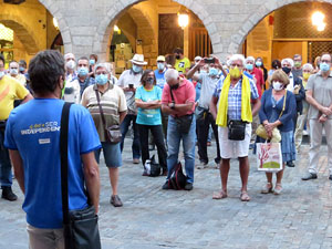 Concentraci&oacute; a la pla&ccedil;a del Vi per la independ&egrave;ncia i la llibertat dels presos pol&iacute;tics