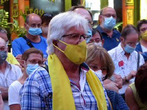Concentraci&oacute; a la pla&ccedil;a del Vi per la independ&egrave;ncia i la llibertat dels presos pol&iacute;tics