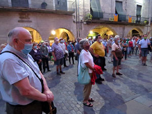 Concentraci&oacute; a la pla&ccedil;a del Vi per la independ&egrave;ncia i la llibertat dels presos pol&iacute;tics