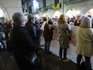 Concentraci&oacute; a la pla&ccedil;a del Vi per la independ&egrave;ncia i la llibertat dels presos pol&iacute;tics