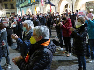 Concentraci&oacute; a la pla&ccedil;a del Vi per la independ&egrave;ncia i la llibertat dels presos pol&iacute;tics