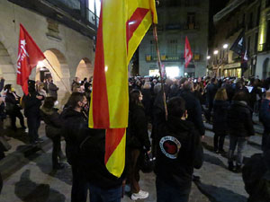 Concentraci&oacute; a la pla&ccedil;a del Vi per la independ&egrave;ncia i la llibertat dels presos pol&iacute;tics
