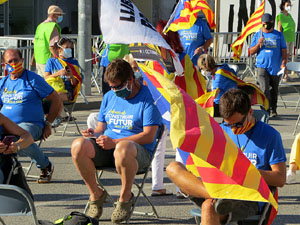 Diada Nacional 2020. Concentraci&oacute; a la pla&ccedil;a Espanya