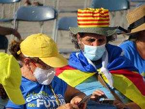 Diada Nacional 2020. Concentraci&oacute; a la pla&ccedil;a Espanya