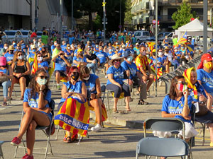 Diada Nacional 2020. Concentraci&oacute; a la pla&ccedil;a Espanya