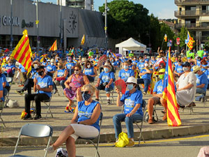 Diada Nacional 2020. Concentraci&oacute; a la pla&ccedil;a Espanya