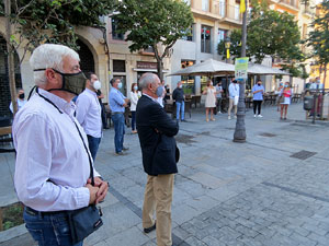Diada Nacional 2020. Homenatge floral a Carles Rahola a la Rambla de la Llibertat