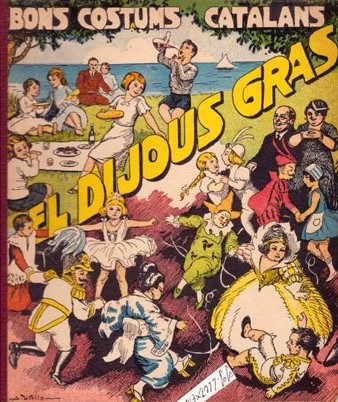 Portada de 'El Dijous Gras'. Bons costums catalans, n� 6. Editorial Balmes. 1934