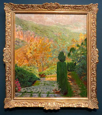 'Jard&iacute;', a la manera de Santiago Rusi&ntilde;ol. Autor desconegut. Oli sobre tela