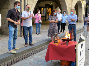 La Flama del Canig&oacute; 2020 a la pla&ccedil;a del Vi