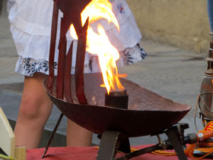 La Flama del Canig&oacute; 2020 a la pla&ccedil;a del Vi