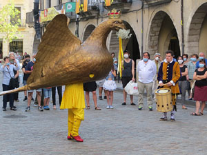 La Flama del Canig&oacute; 2020 a la pla&ccedil;a del Vi
