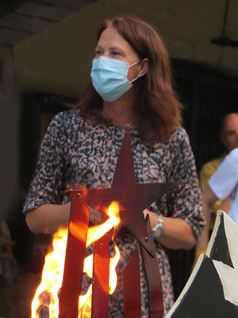 L'alcaldessa, Marta Madrenas, durant l'acte