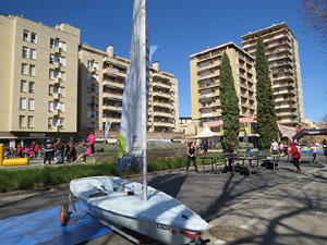 VIII Jornada de l'Esport Femen&iacute; 2020 a la pla&ccedil;a Salvador Espriu, la de Francesc Calvet i Rubalcaba, la pla&ccedil;a Catalunya i el riu Onyar