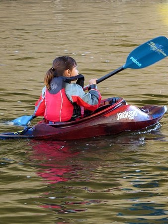 Kayak al riu Onyar