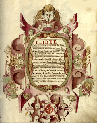 Llibre de matr&iacute;cula dels insaculats. S'hi anoten les persones insaculades per a diferents c&agrave;rrecs i oficis de la ciutat. 1626-1713