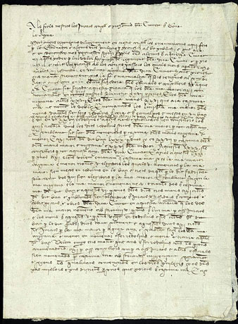 29 de desembre de 1436. La reina Maria, esposa i lloctinent del rei Alfons IV, als jurats, Consell i prohoms de la ciutat de Girona. Els mana que l�elecci&oacute; dels oficials de la ciutat es faci segons l�incipient procediment de la insaculaci&oacute; duplicant el nombre de candidats, per tal d�evitar els abusos comesos en eleccions anteriors