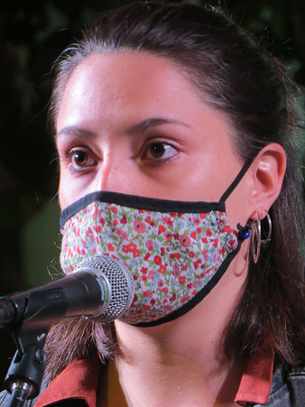 Laia Mart&iacute;n Giol durant la presentaci&oacute; de l'acte