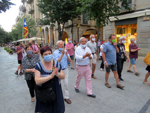 Concentraci&oacute; a la pla&ccedil;a del Vi per la independ&egrave;ncia i la llibertat dels presos pol&iacute;tics