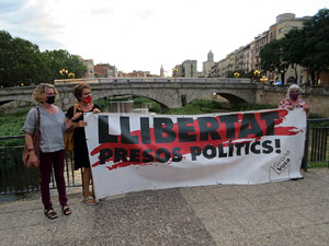 Concentraci&oacute; a la pla&ccedil;a del Vi per la independ&egrave;ncia i la llibertat dels presos pol&iacute;tics