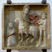 Relleu. Sant Mart&iacute; de Tours i el pobre. Segle XV-XVI