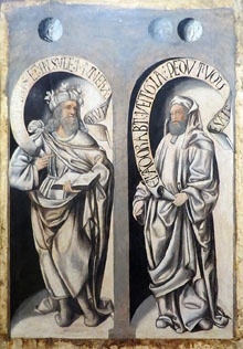 Els profetes Isa&iuml;es i David. Pere (Perris) de Fontaines. 1515-1518