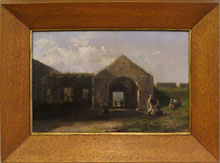 Portal de Figuerola, Girona. Jaume Pons i Mart&iacute; (1855-1931). Oli sobre tela