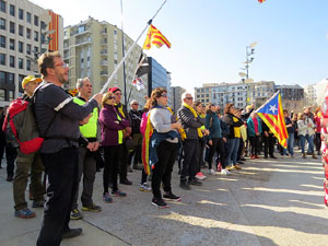 Marxa Groga per la llibertat dels presos pol&iacute;tics i per la Rep&uacute;blica Catalana