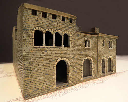 Maqueta d'una casa medieval