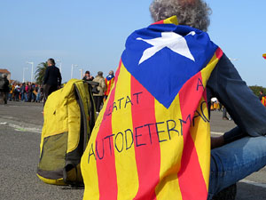 Acte del Consell per la Rep&uacute;blica Catalana a Perpiny&agrave; amb el President Carles Puigdemont i els consellers Clara Ponsat&iacute; i Toni Com&iacute;n