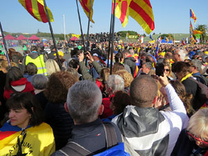 Acte del Consell per la Rep&uacute;blica Catalana a Perpiny&agrave; amb el President Carles Puigdemont i els consellers Clara Ponsat&iacute; i Toni Com&iacute;n