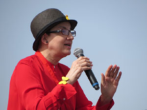 Acte del Consell per la Rep&uacute;blica Catalana a Perpiny&agrave; amb el President Carles Puigdemont i els consellers Clara Ponsat&iacute; i Toni Com&iacute;n