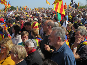 Acte del Consell per la Rep&uacute;blica Catalana a Perpiny&agrave; amb el President Carles Puigdemont i els consellers Clara Ponsat&iacute; i Toni Com&iacute;n