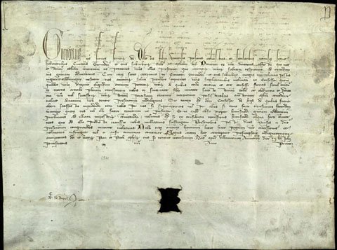 25 de juny de 1371. Breu atorgat pel papa Gregori XI en el qual concedeix indulg&egrave;ncia plen&agrave;ria als habitants de Girona i dels seus suburbis que es confessin amb el cor contrit davant el confessor que vulguin, en uns moments en qu&egrave; la ciutat vivia una terrible epid&egrave;mia de pesta