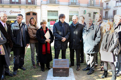 Acte institucional en record del 4 de febrer de 1939 a la pla&ccedil;a del Marqu&egrave;s de Camps. 4/02/2014
