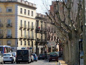 La pla&ccedil;a del poeta Marquina, antiga pla&ccedil;a de l'Estaci&oacute; o del Carril