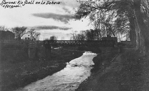 Pont de la Infanta o del carrer Cerver&iacute;, sobre el riu G&uuml;ell. 1913-1936